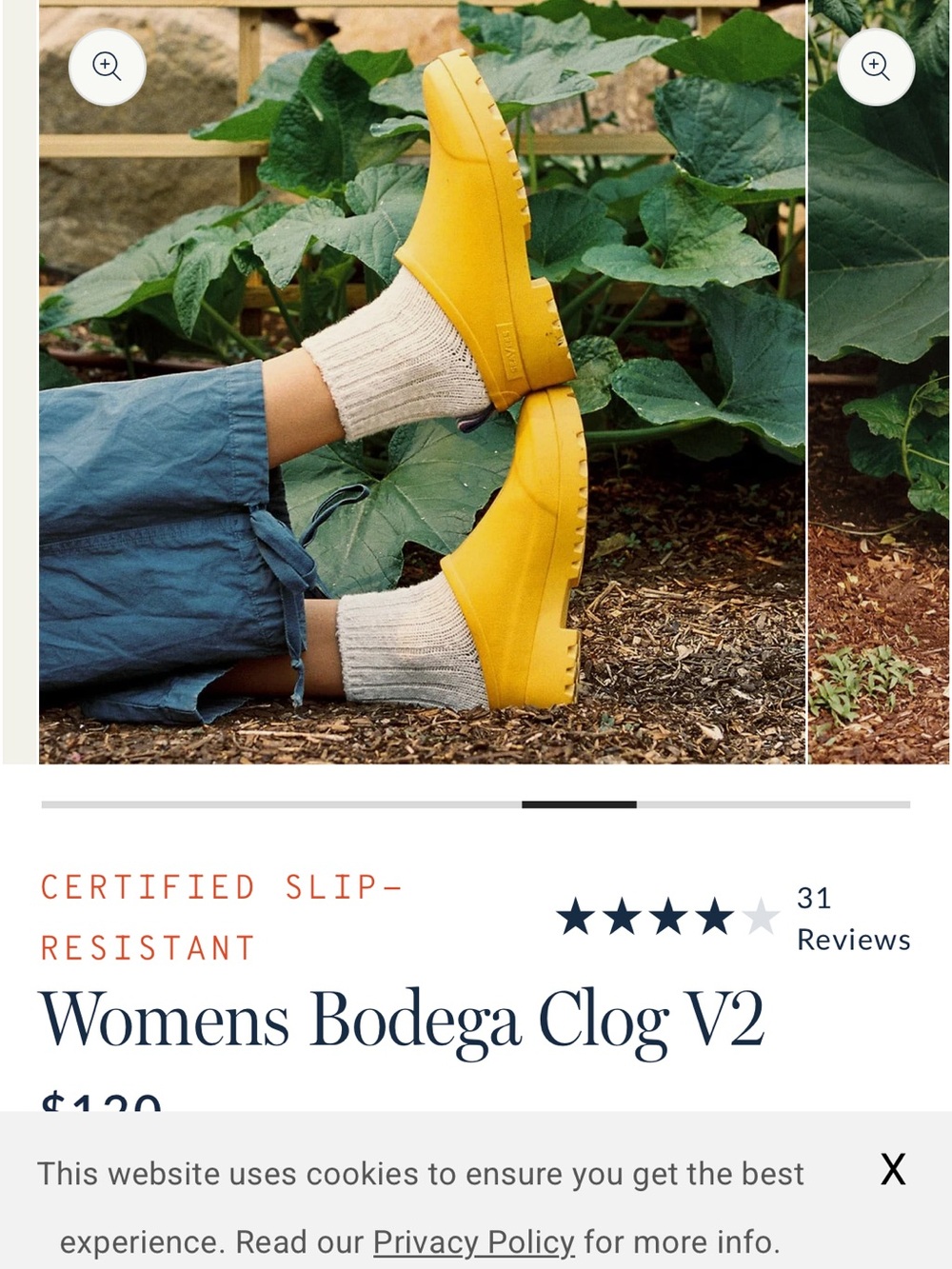 SeaVees Womens Bodega Clog in Yellow